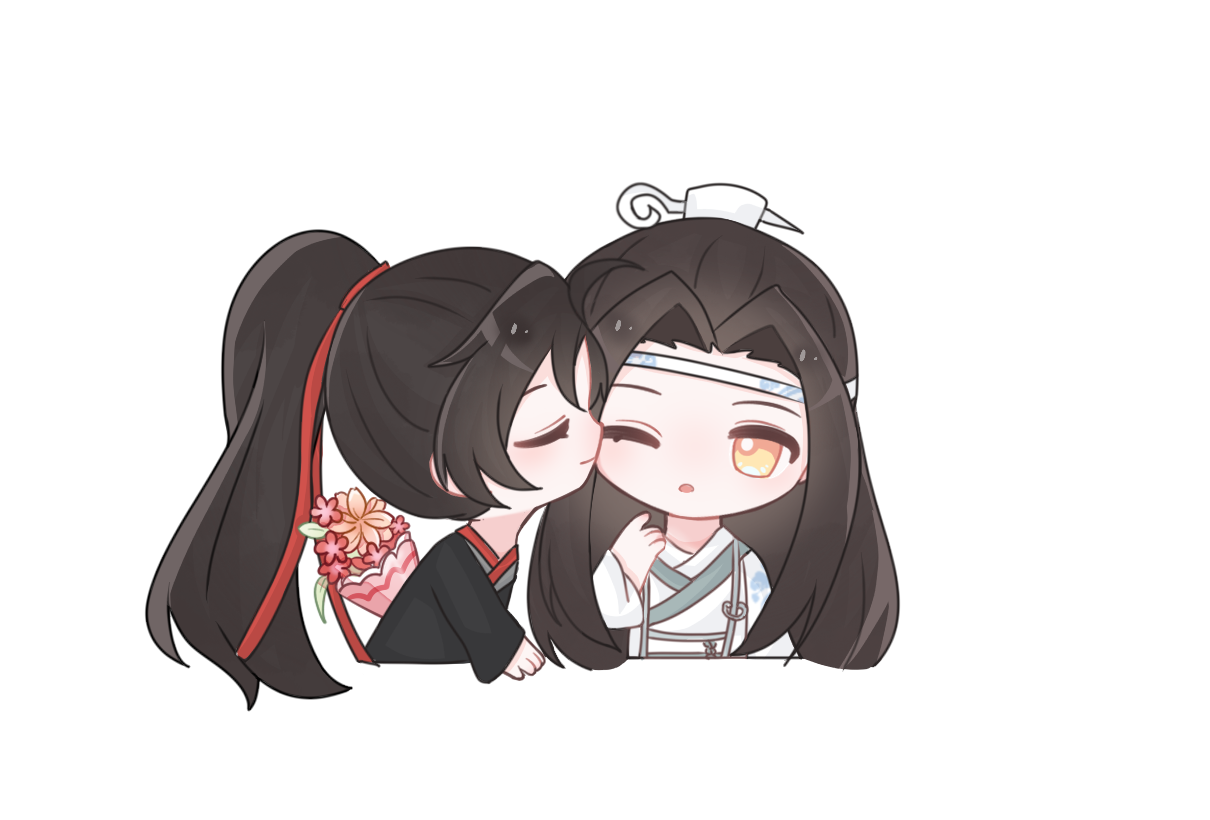 发过一次（看过的可忽略哈）_魔道祖师忘羡蓝忘机魏无羡墨香铜臭绘画作品