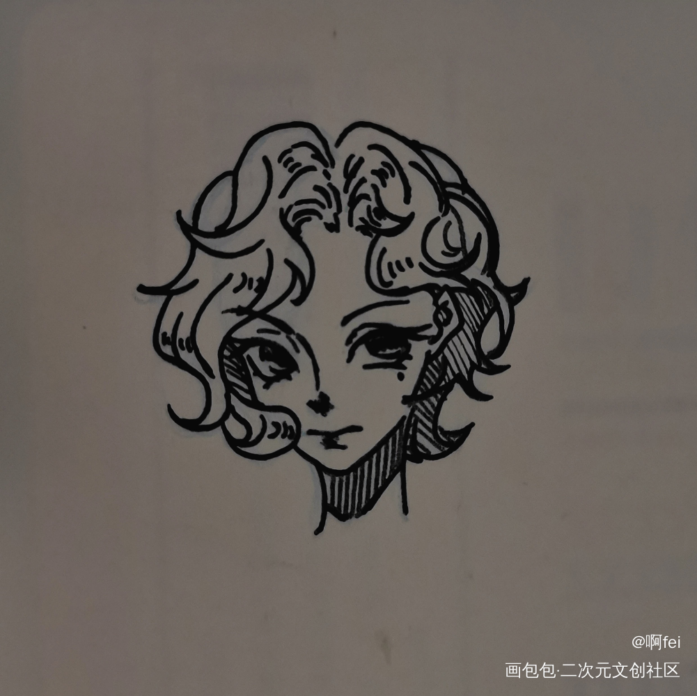 _手绘摸鱼原创绘画作品