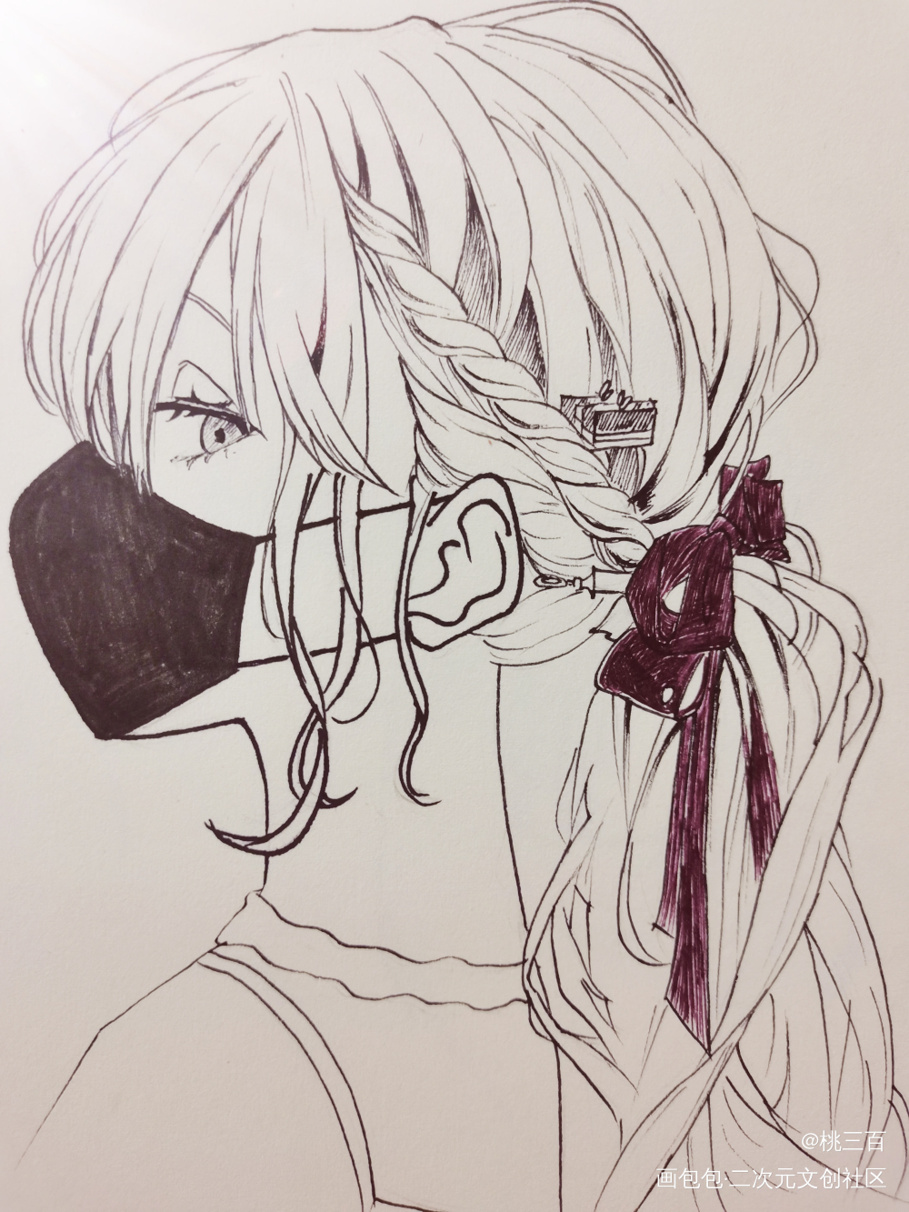 _手绘日系临摹绘画作品