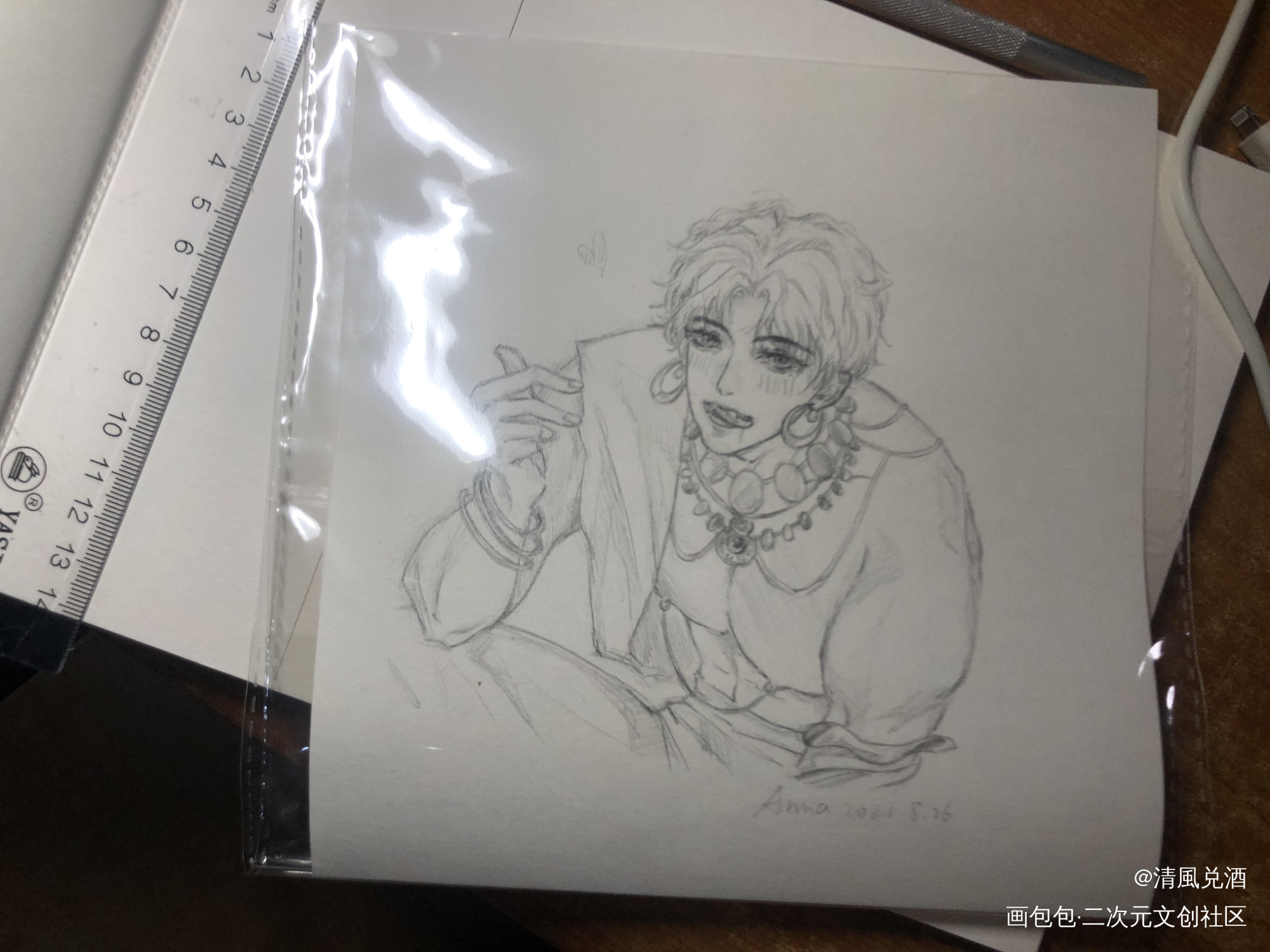 原作：wb@次生廃物（临摹）_188男团赵锦辛绘画作品