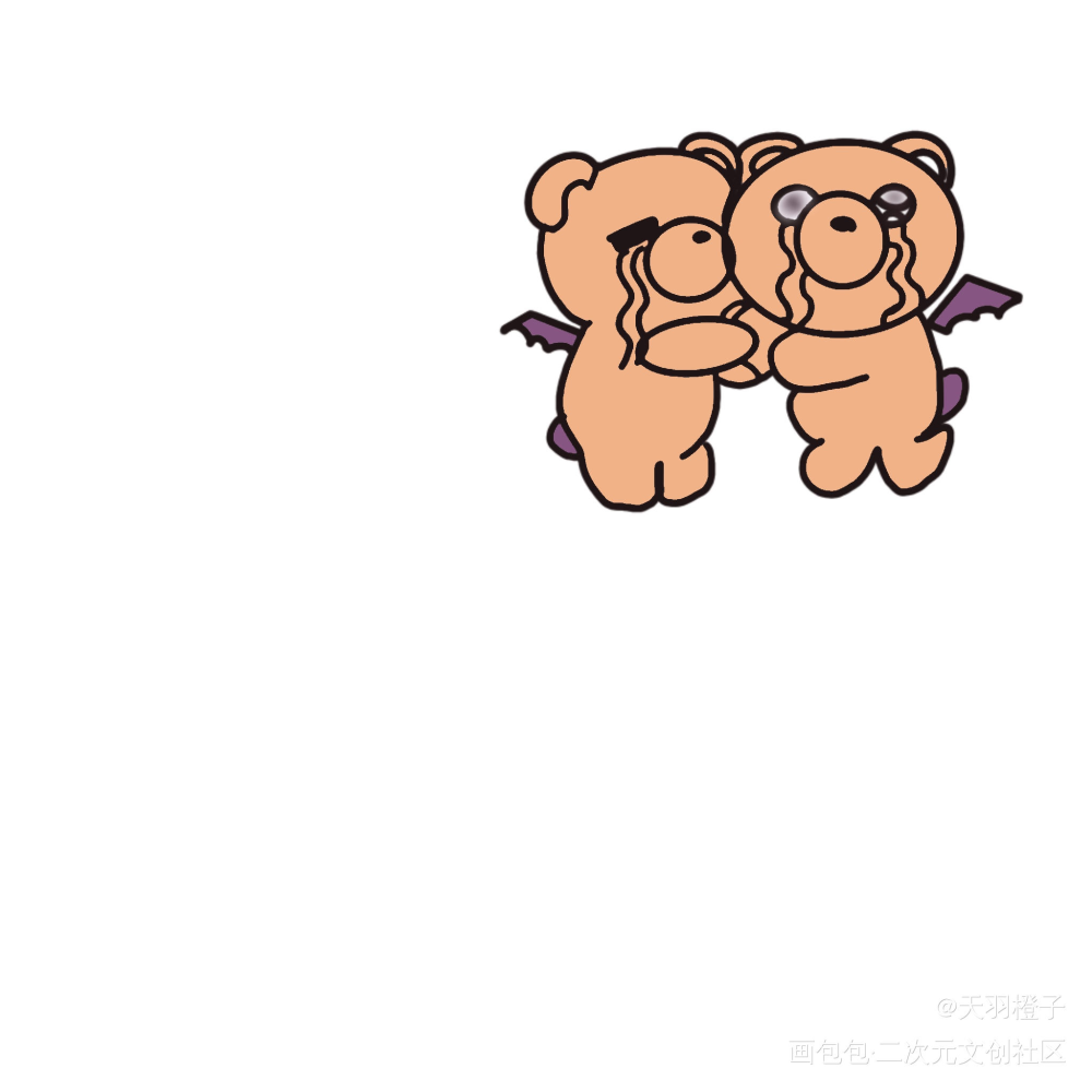 可爱的熊_Q版绘画作品
