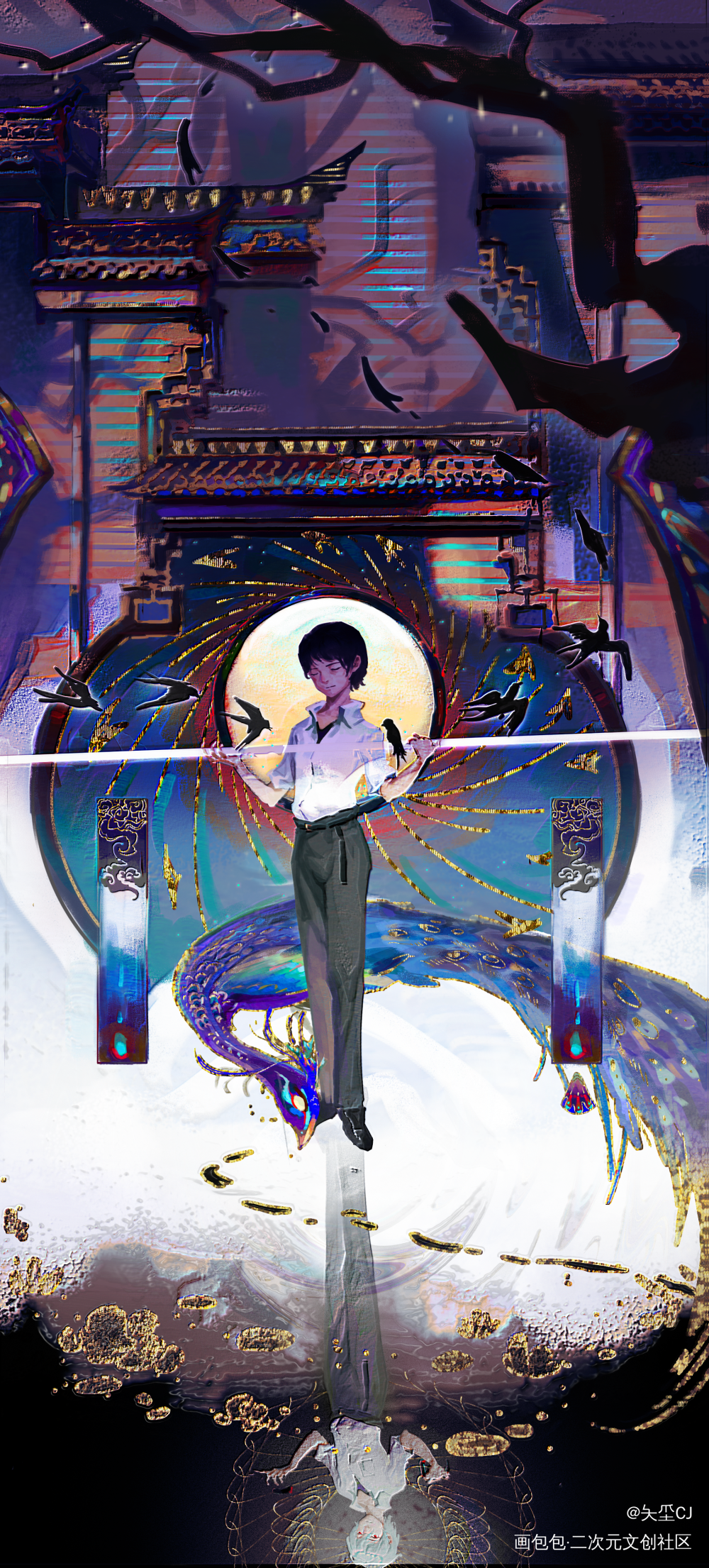 都新世纪了还有人康吗_EVA手绘日系插画同人薰嗣绘画作品