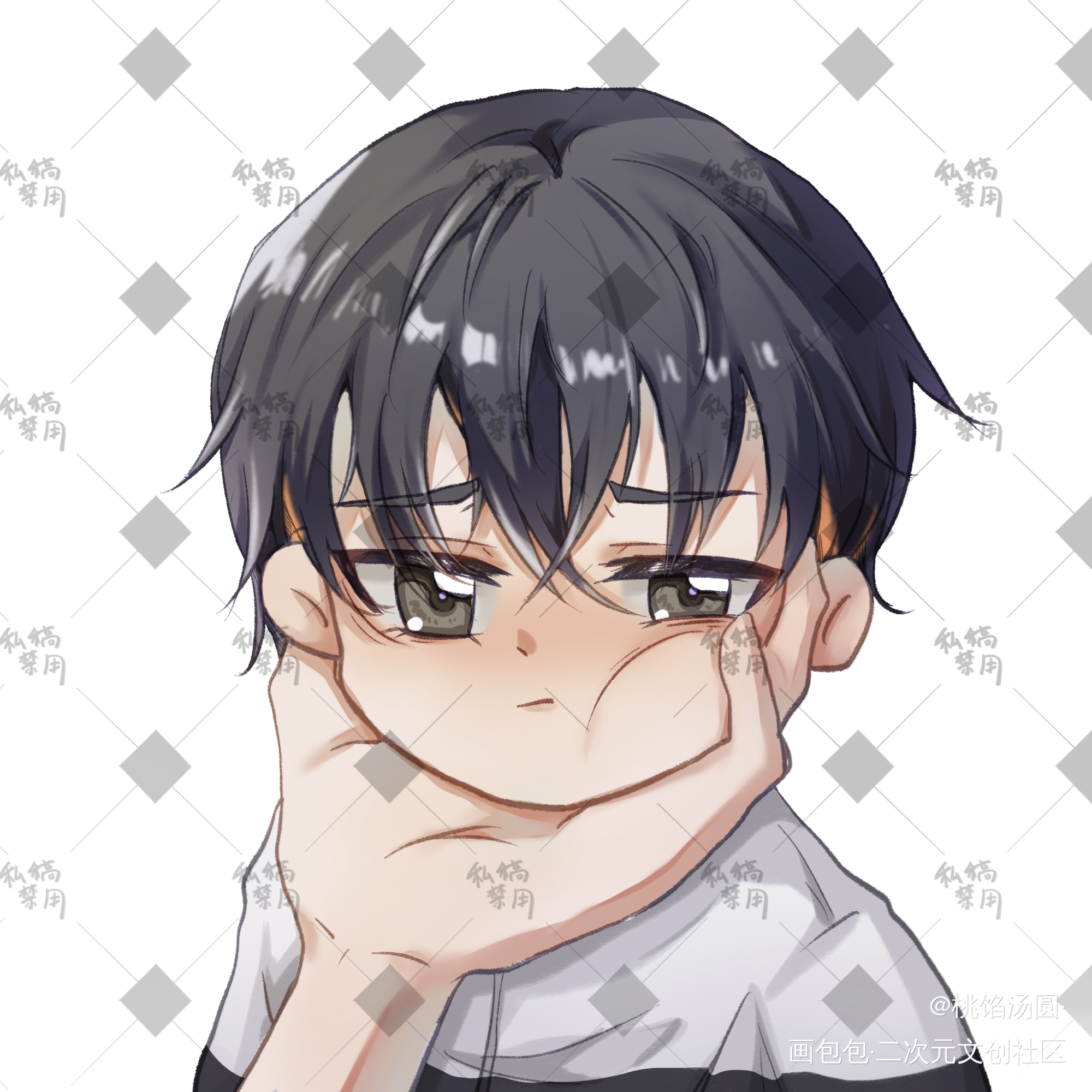 约的李简QQ人_188男团李简绘画作品