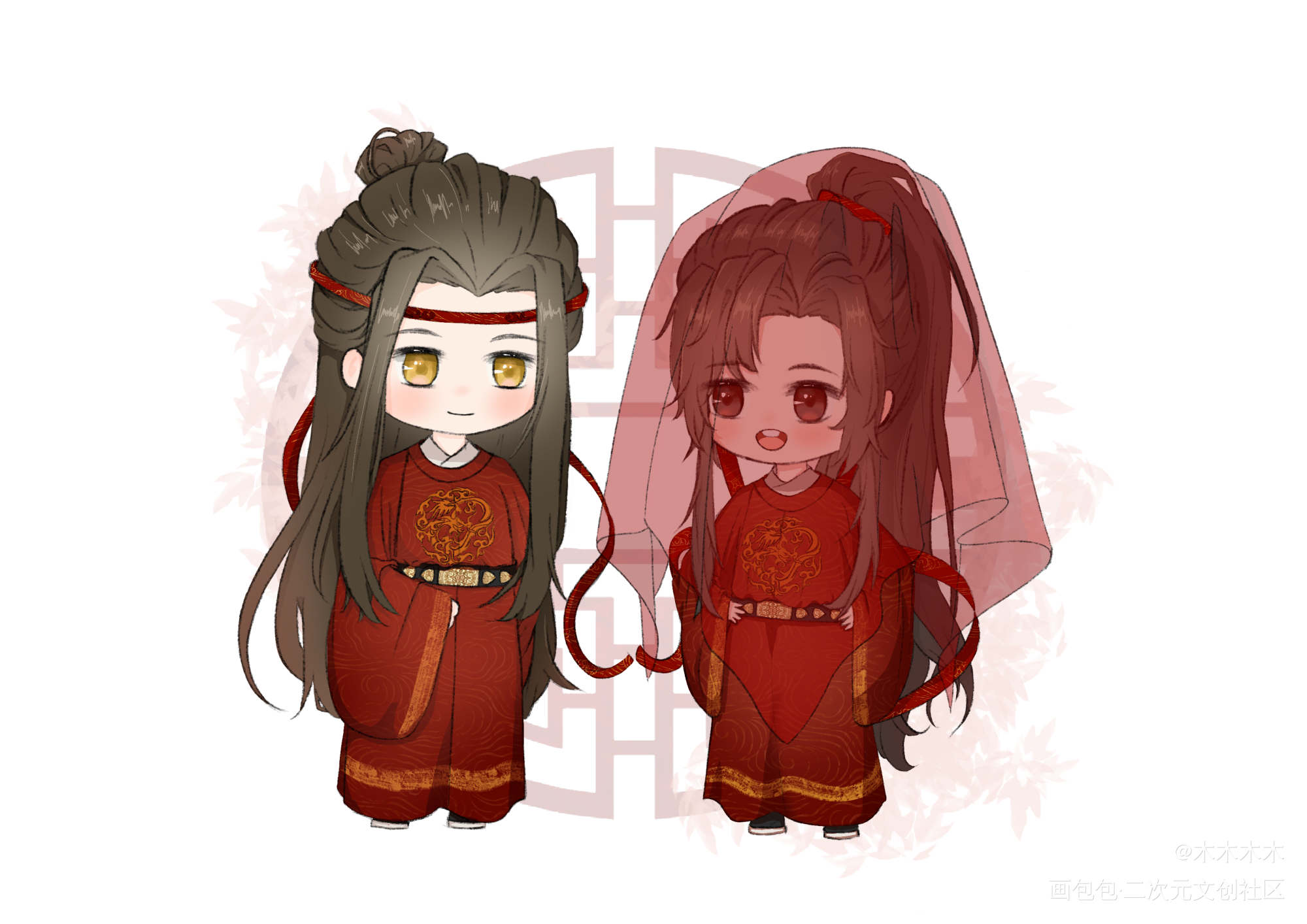 忘羡_魔道祖师忘羡墨香铜臭绘画作品