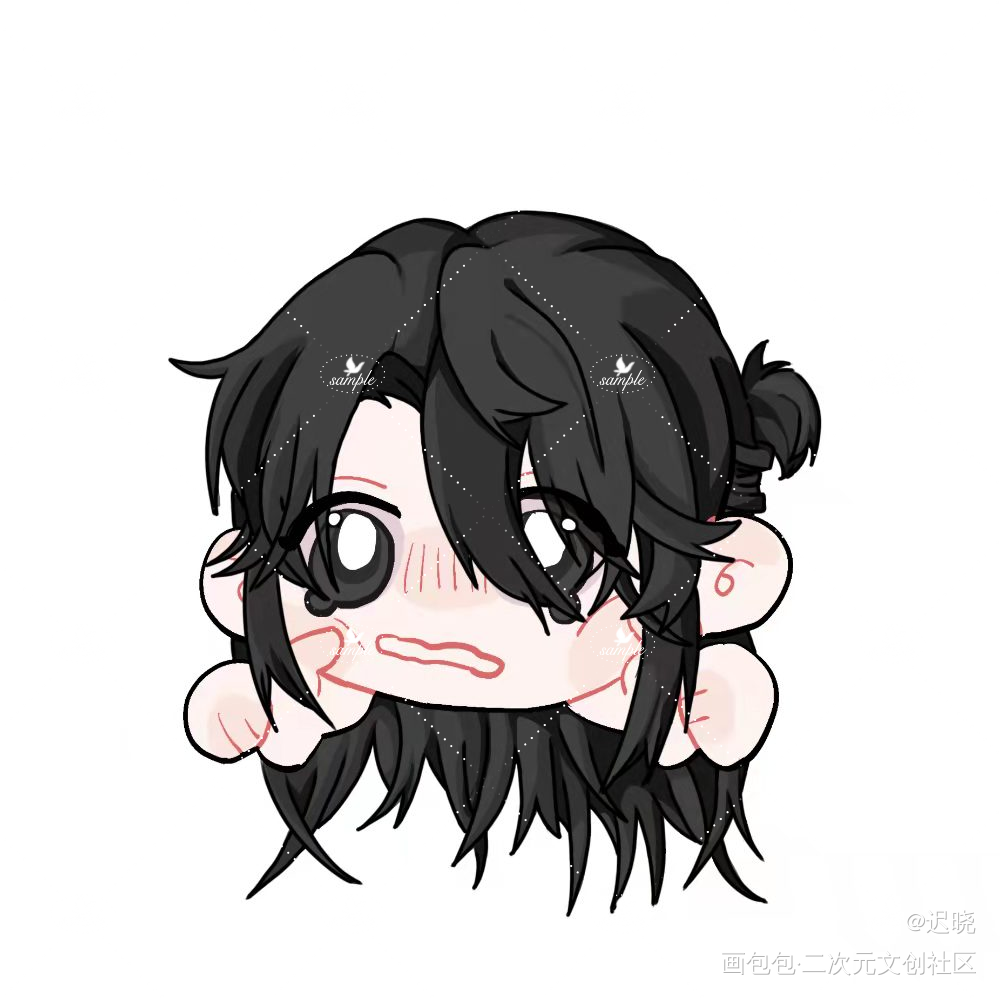 捏脸脸_我只喜欢你的人设模板约稿绘画作品