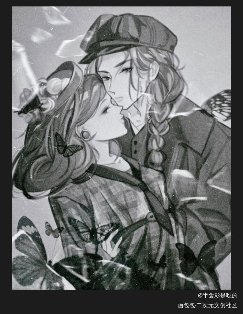 最近画的双镜  磕点吗_微微怡笑双镜绘画作品