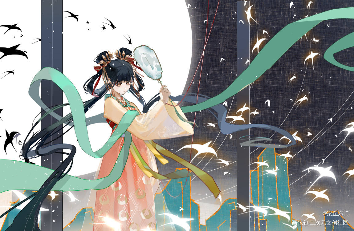 发个阴阳师合集_阴阳师厚涂日系插画同人绘画作品