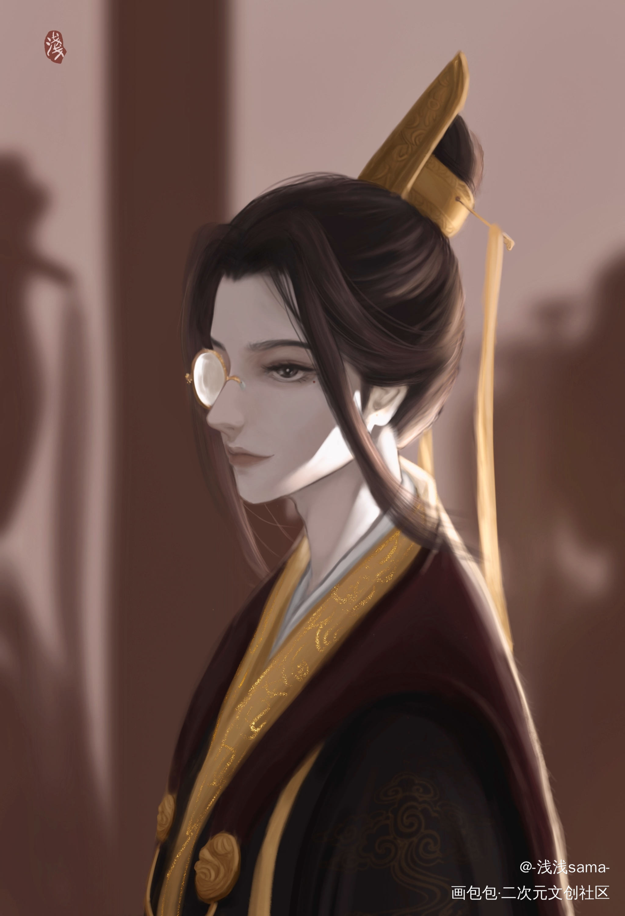 穿朝服我一个人看_杀破狼顾昀priest绘画作品