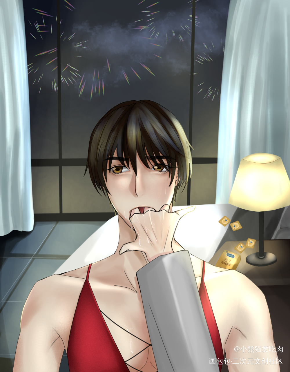 emmmmmmmmmmm_你却爱着一个傻逼188男团李简绘画作品