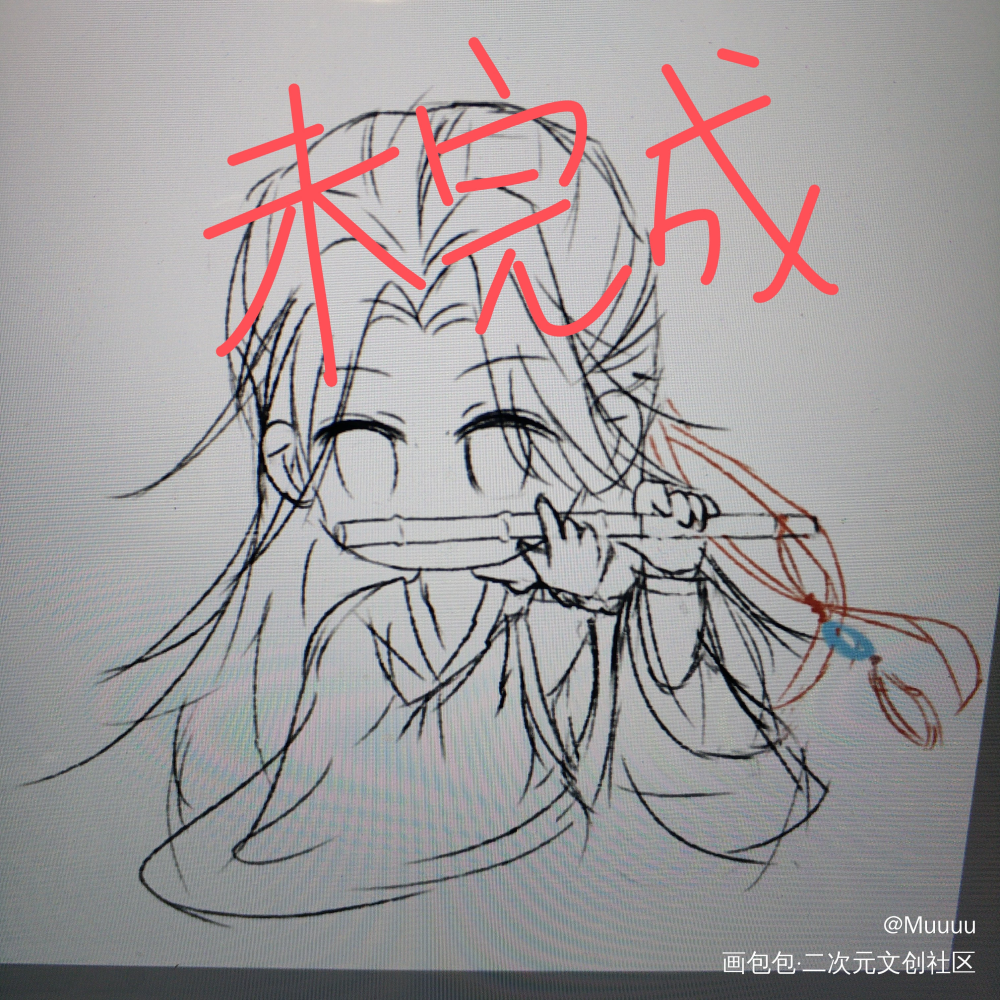 一隻老祖_魔道祖师忘羡Q版绘画作品