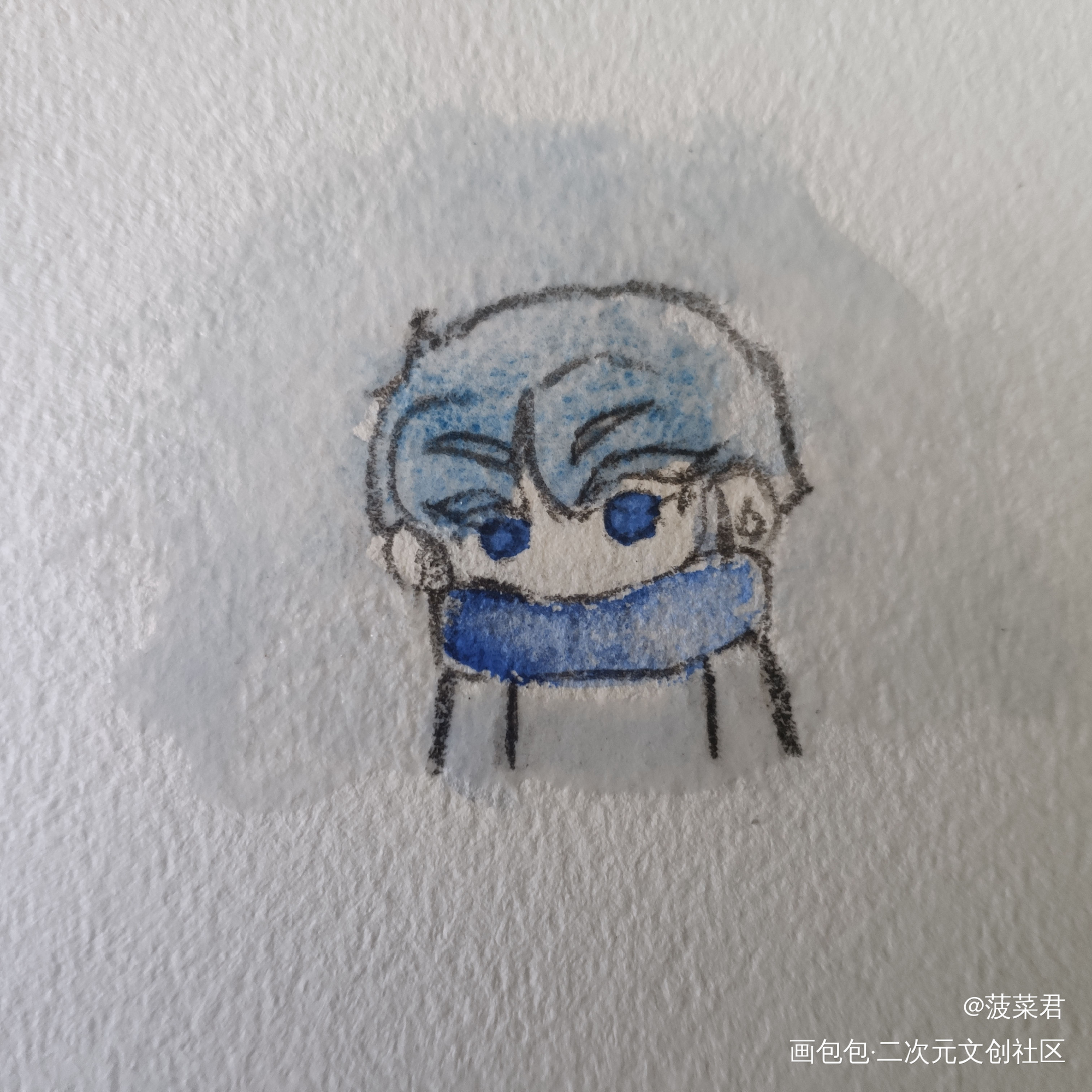 水彩_水彩Q版原创绘画作品