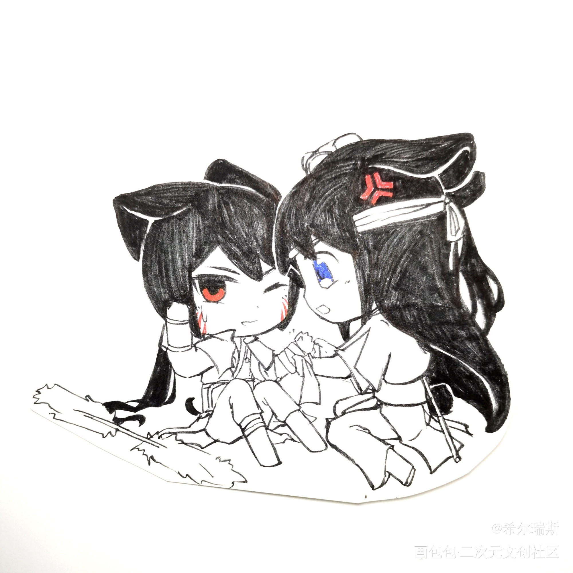 进行一个旧图的屯_原创oc绘画作品