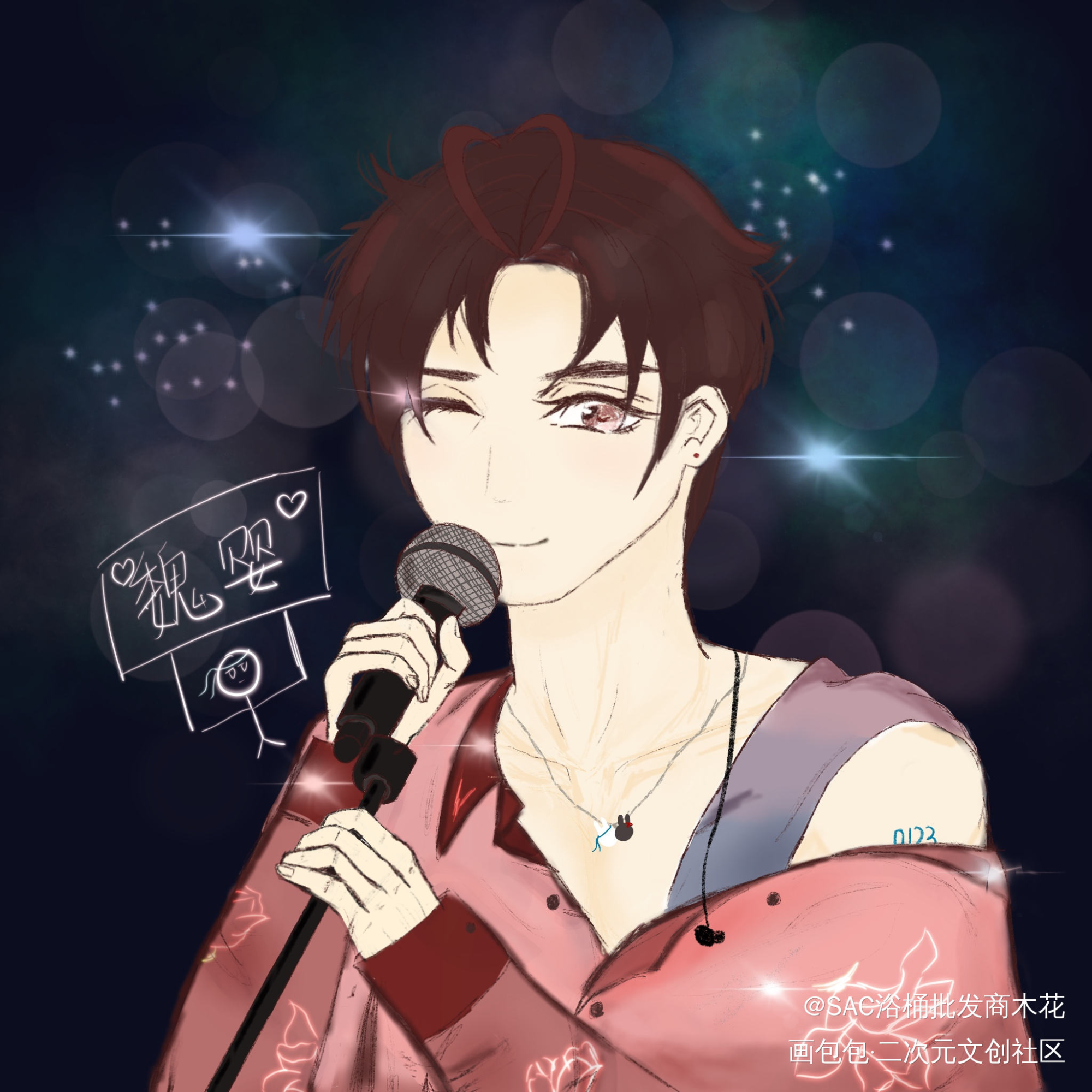 娱乐圈顶流羡仔_魔道祖师魏无羡绘画作品