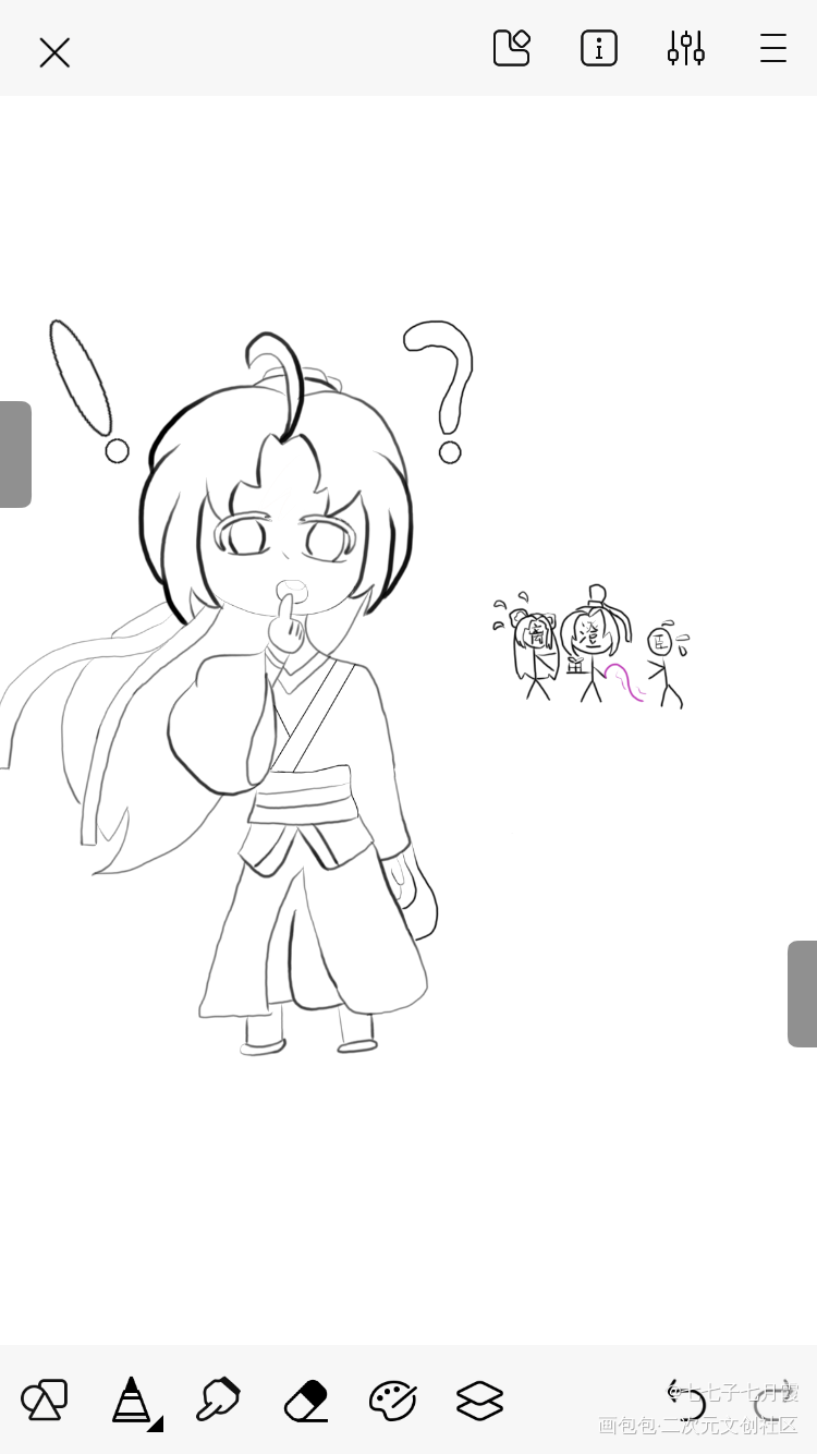 我很努力了_魔道祖师魏无羡绘画作品