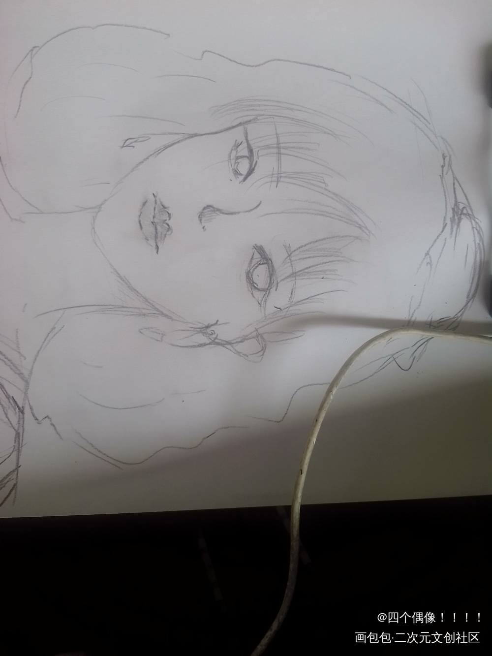 家人们我要emo了，不会画衣服_手绘绘画作品