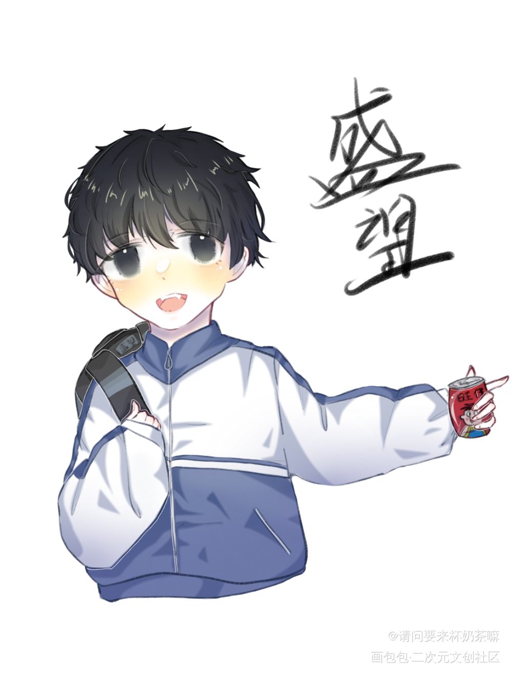 旺仔～_某某盛望日系Q版绘画作品