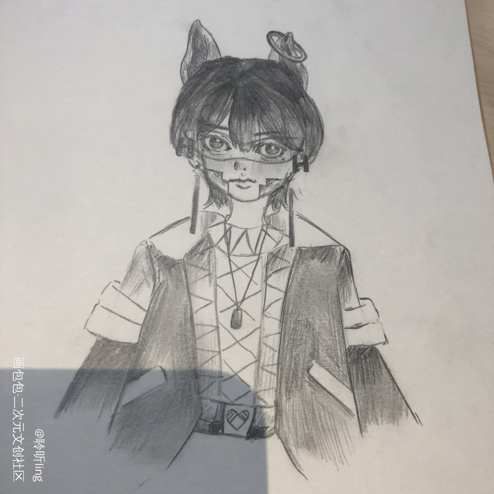 摸_手绘Q版绘画作品