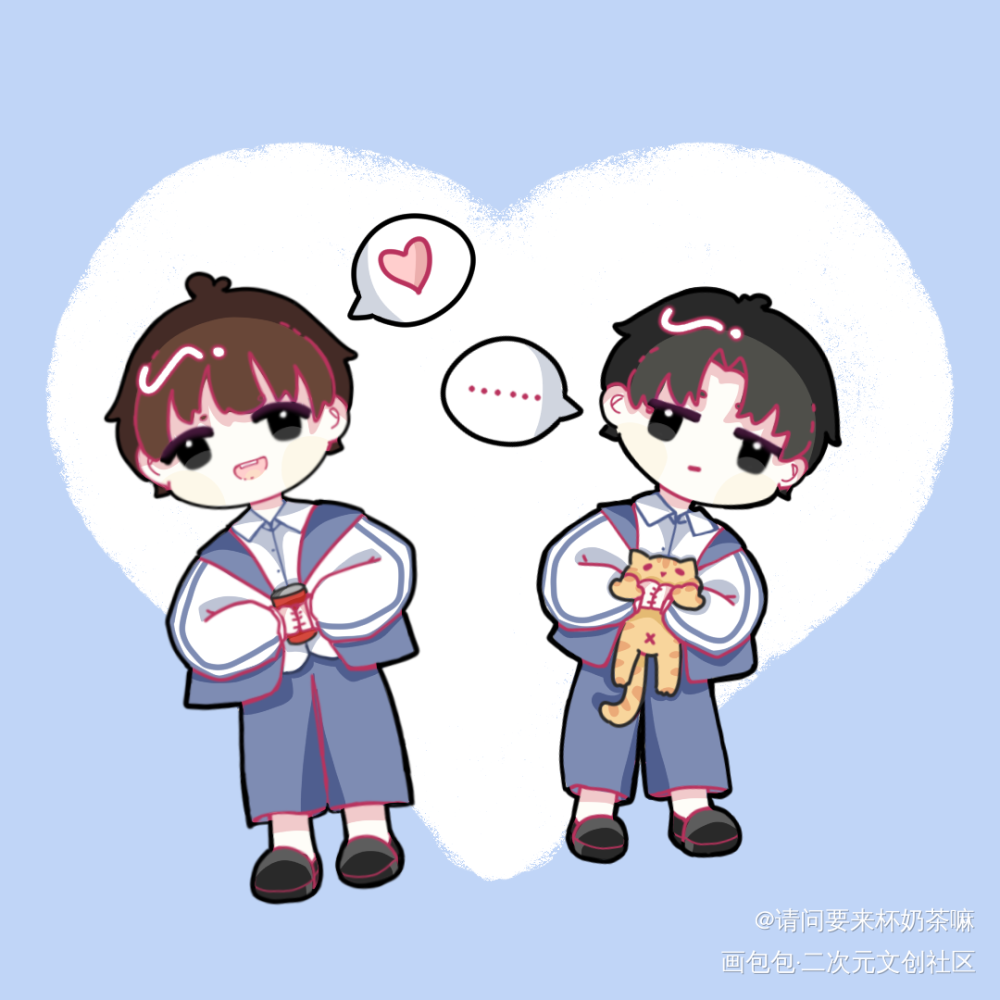 ♡_某某添望Q版绘画作品