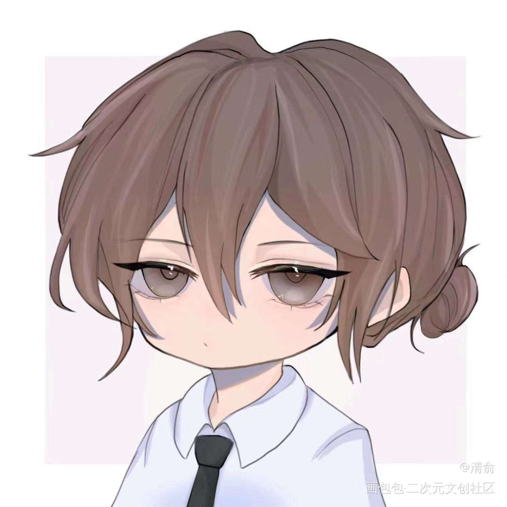 _我只喜欢你的人设自习Q版绘画作品