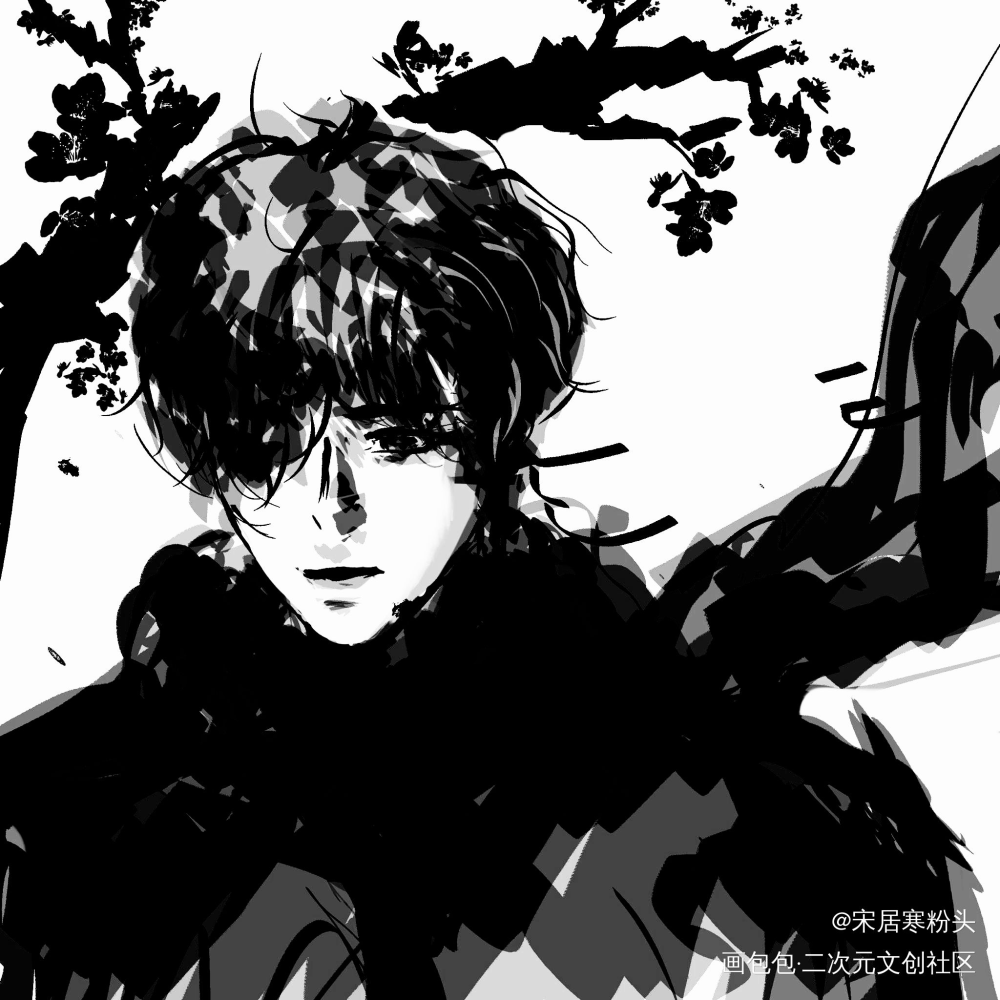 _水彩平涂绘画作品