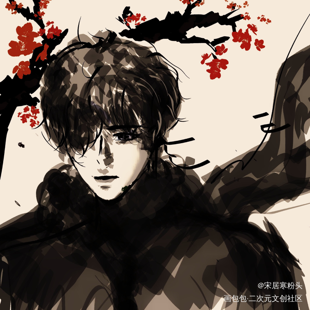 _水彩平涂绘画作品