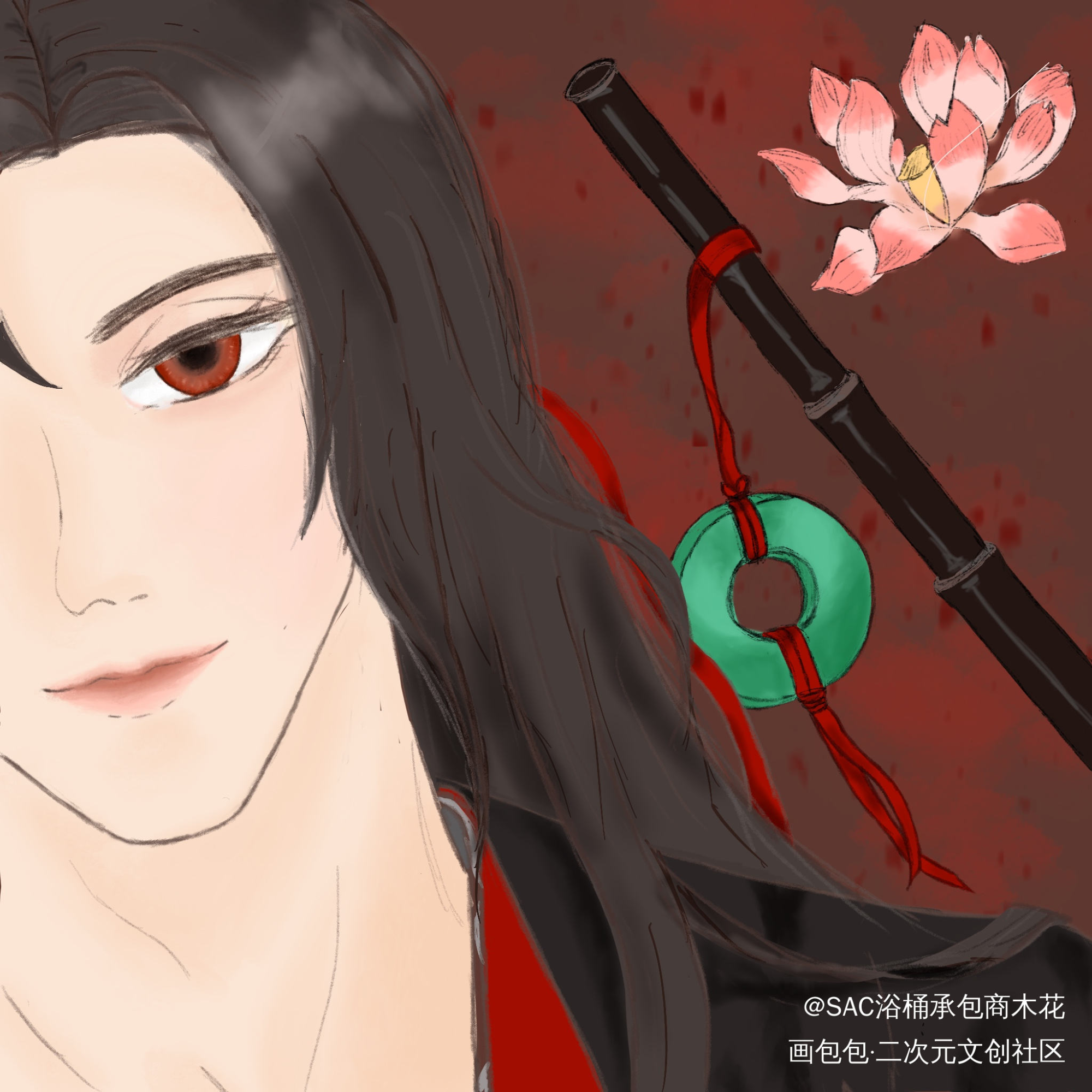 把之前的练习1涂了_魔道祖师魏无羡绘画作品