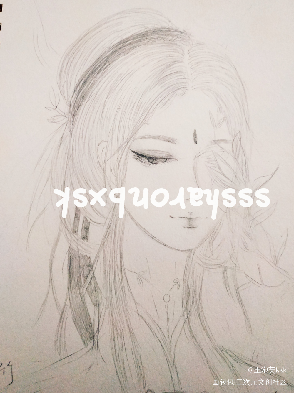摸鱼_手绘古风绘画作品