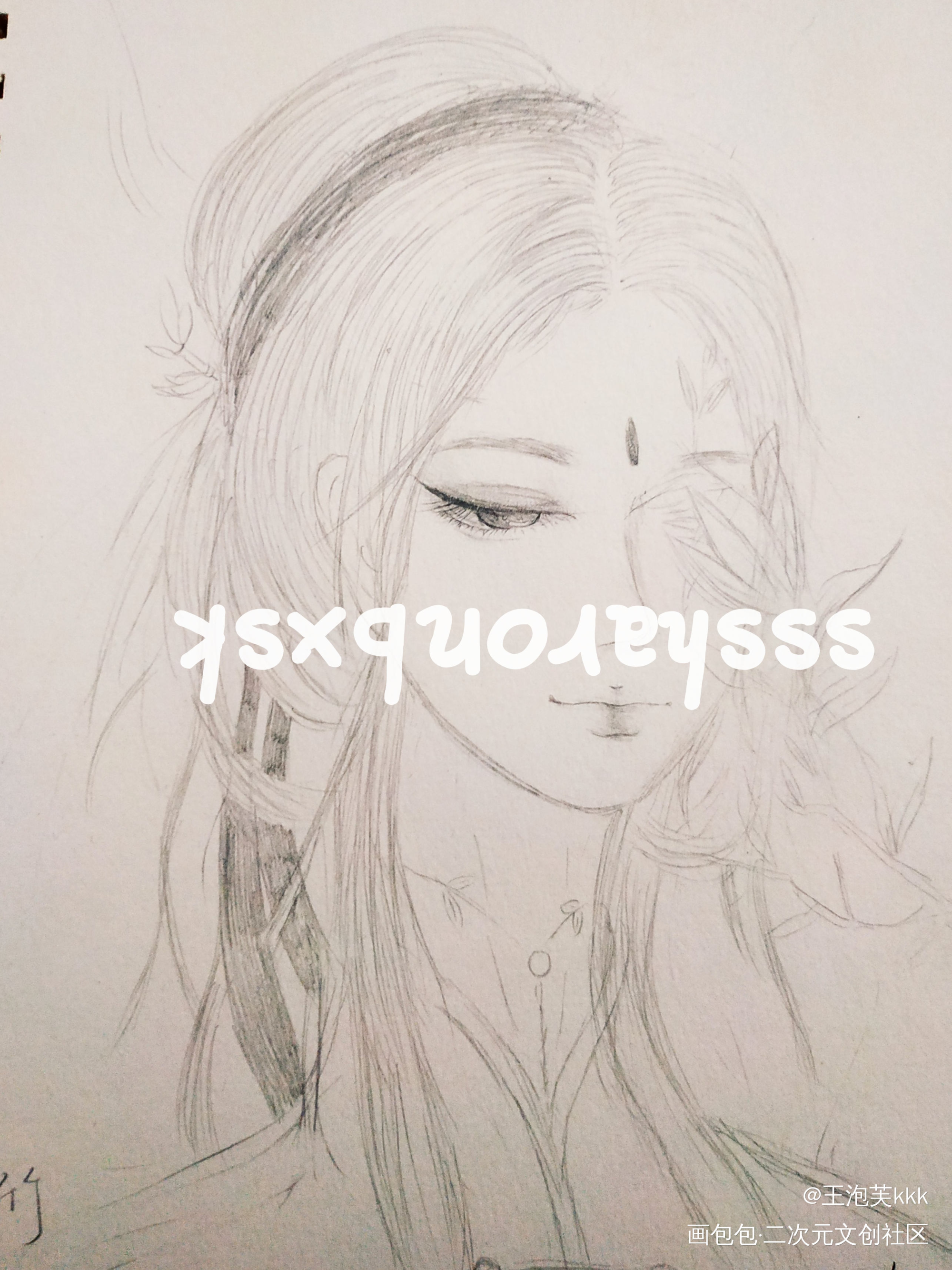 摸鱼_手绘古风绘画作品