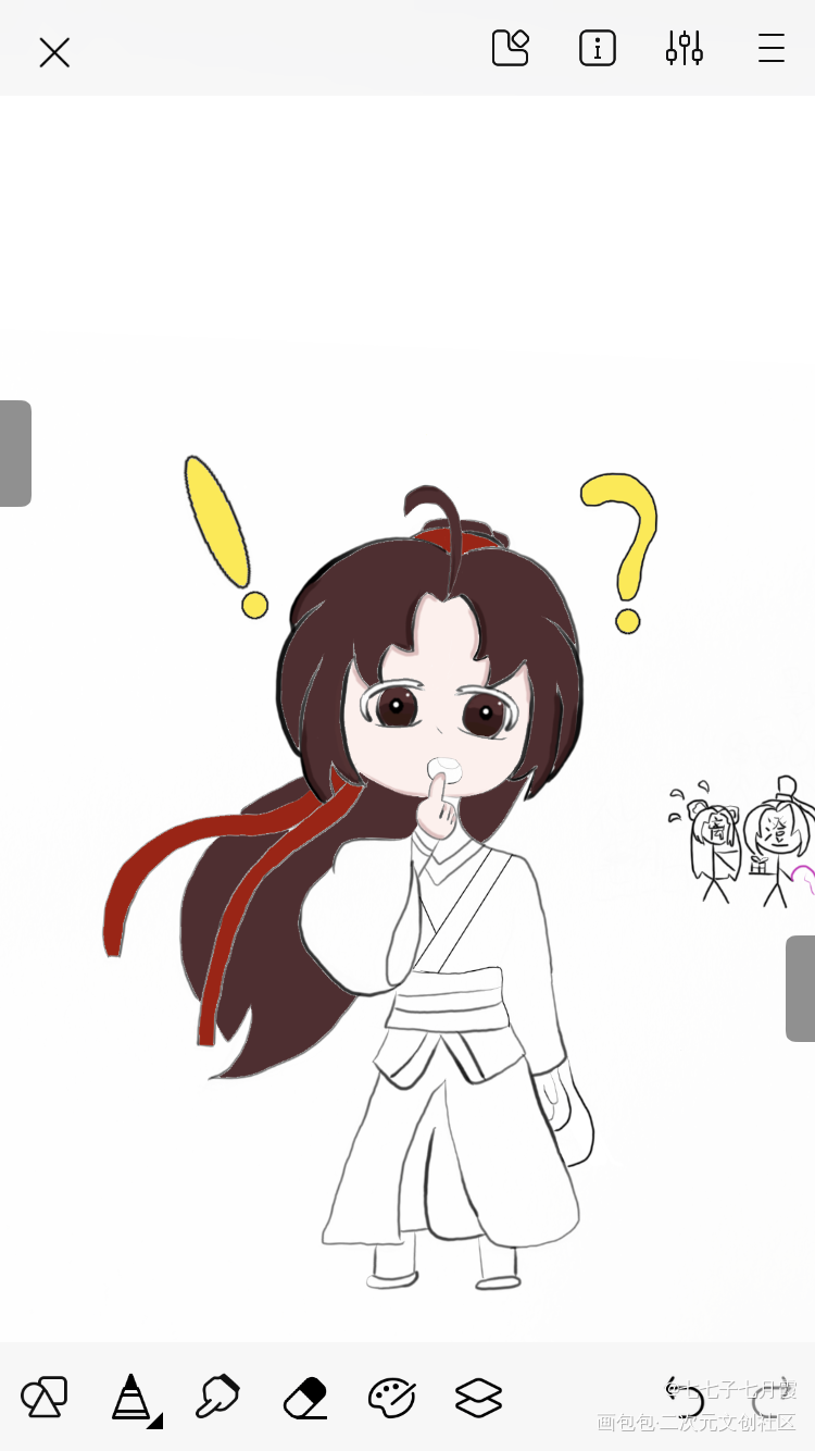 画不动了_魔道祖师魏无羡绘画作品