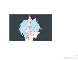 粉红猫耳耳机✪ω✪_绘画作品