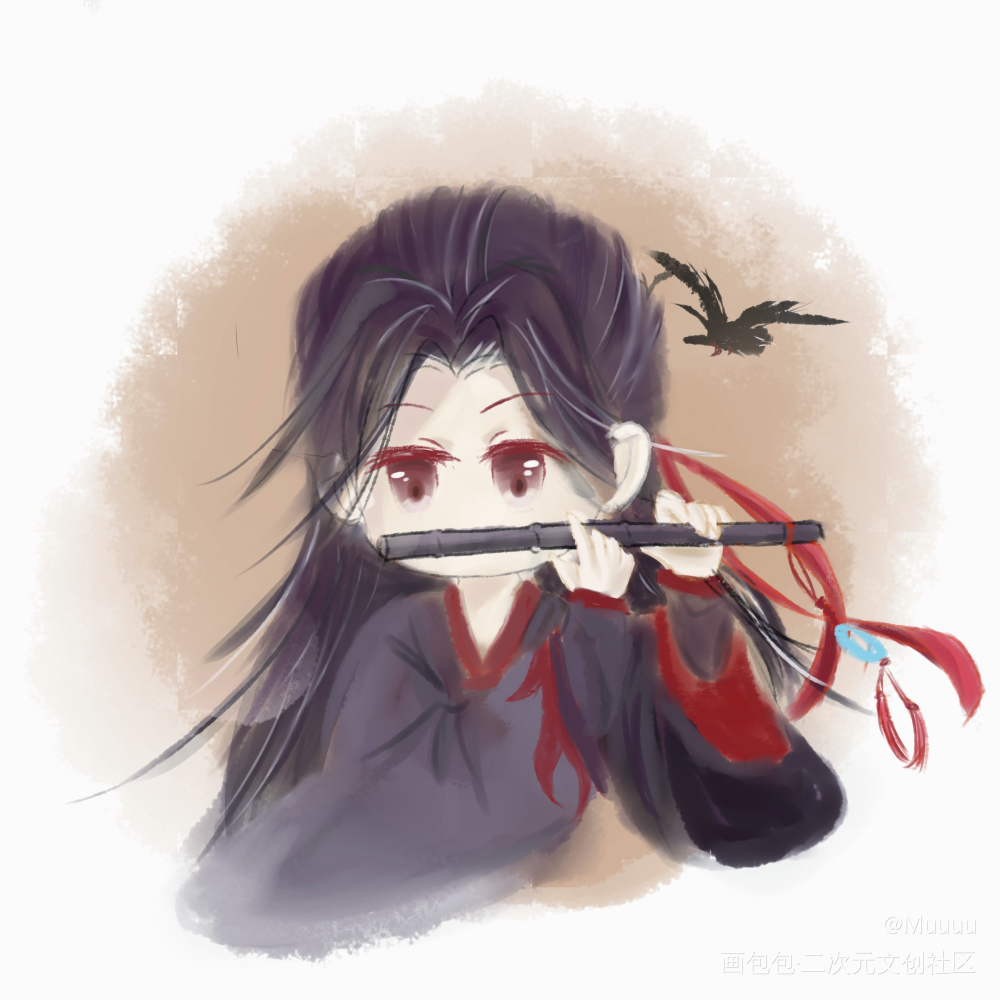 老祖_魔道祖师忘羡魏无羡Q版绘画作品