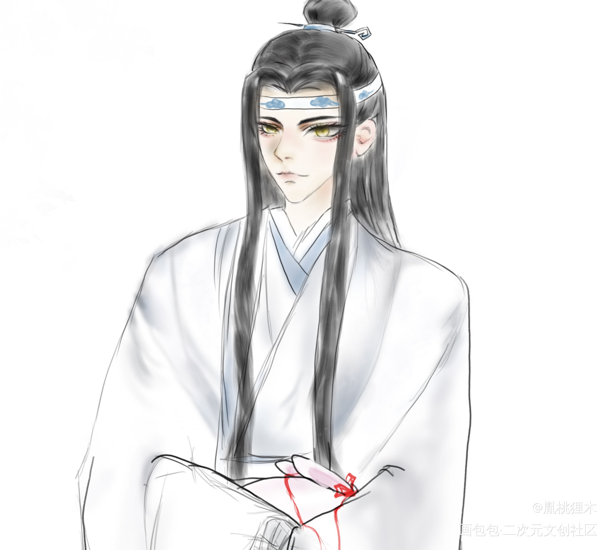 蓝二哥哥～_魔道祖师蓝忘机绘画作品