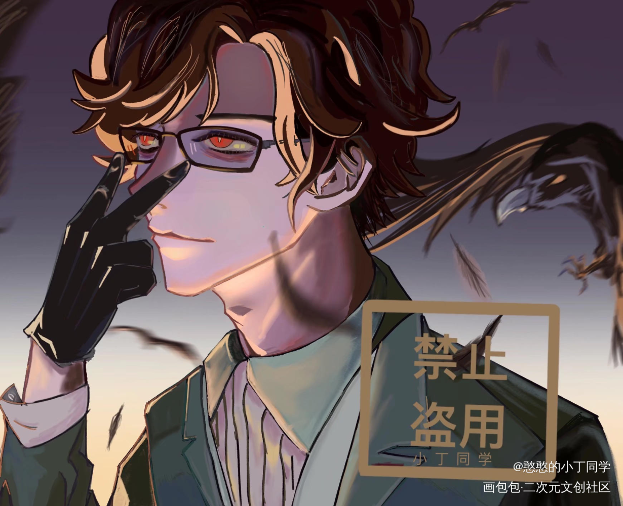 震惊！眼镜竟然不能封印颜值了_平涂我要上首推绘画作品