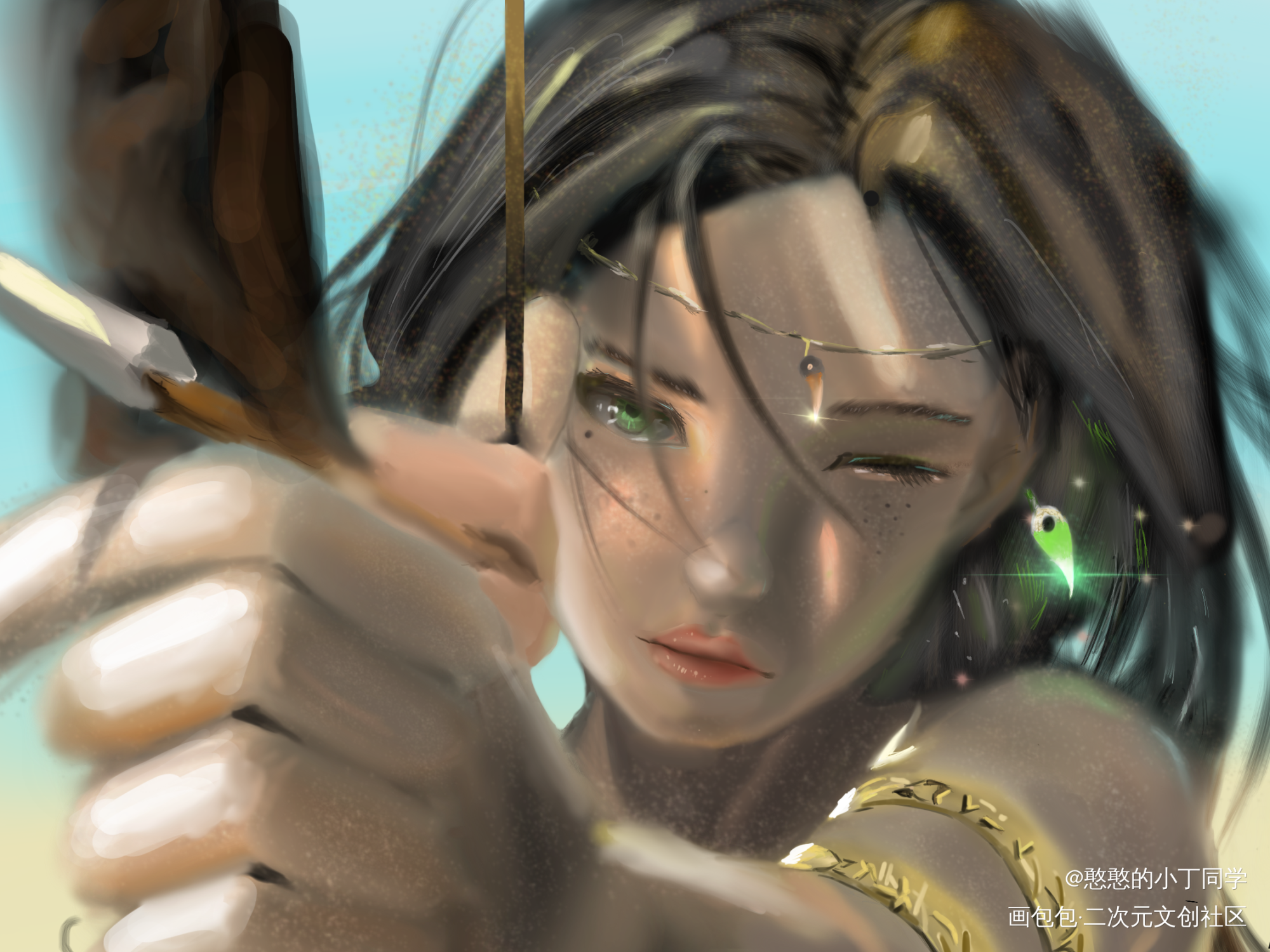 画一只风铃公主٩(˃̶͈̀௰˂_鬼刀厚涂我要上首推临摹绘画作品