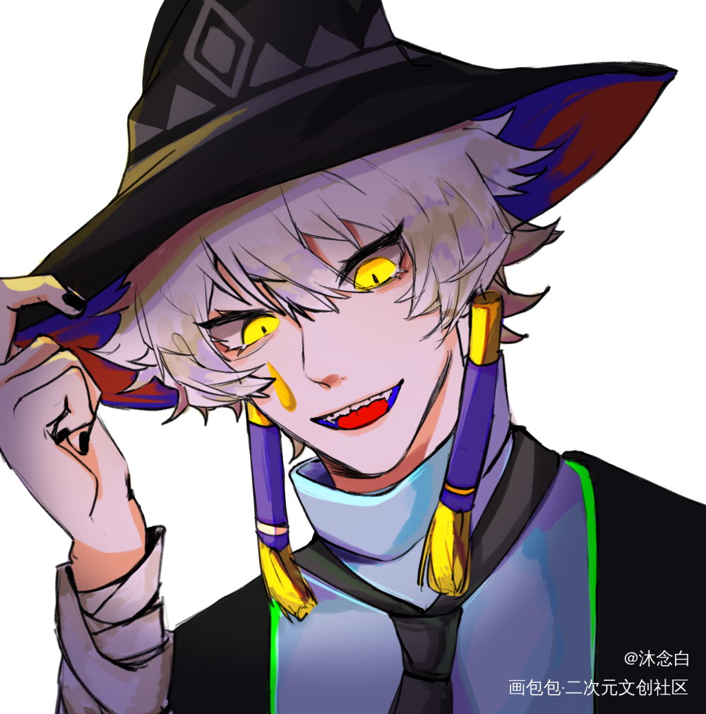 是光遇的巫师_光遇平涂板绘绘画作品