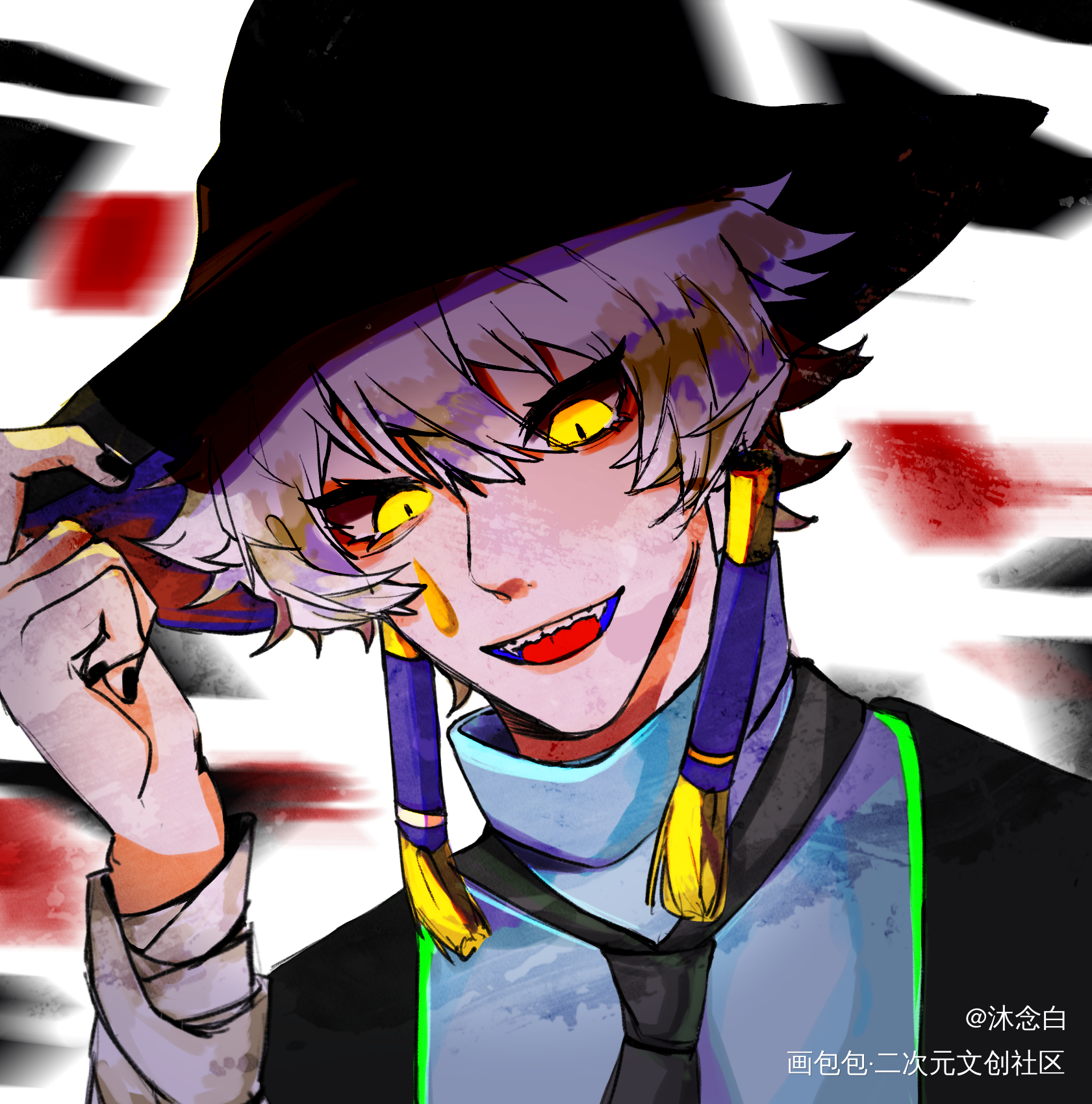是光遇的巫师_光遇平涂板绘绘画作品