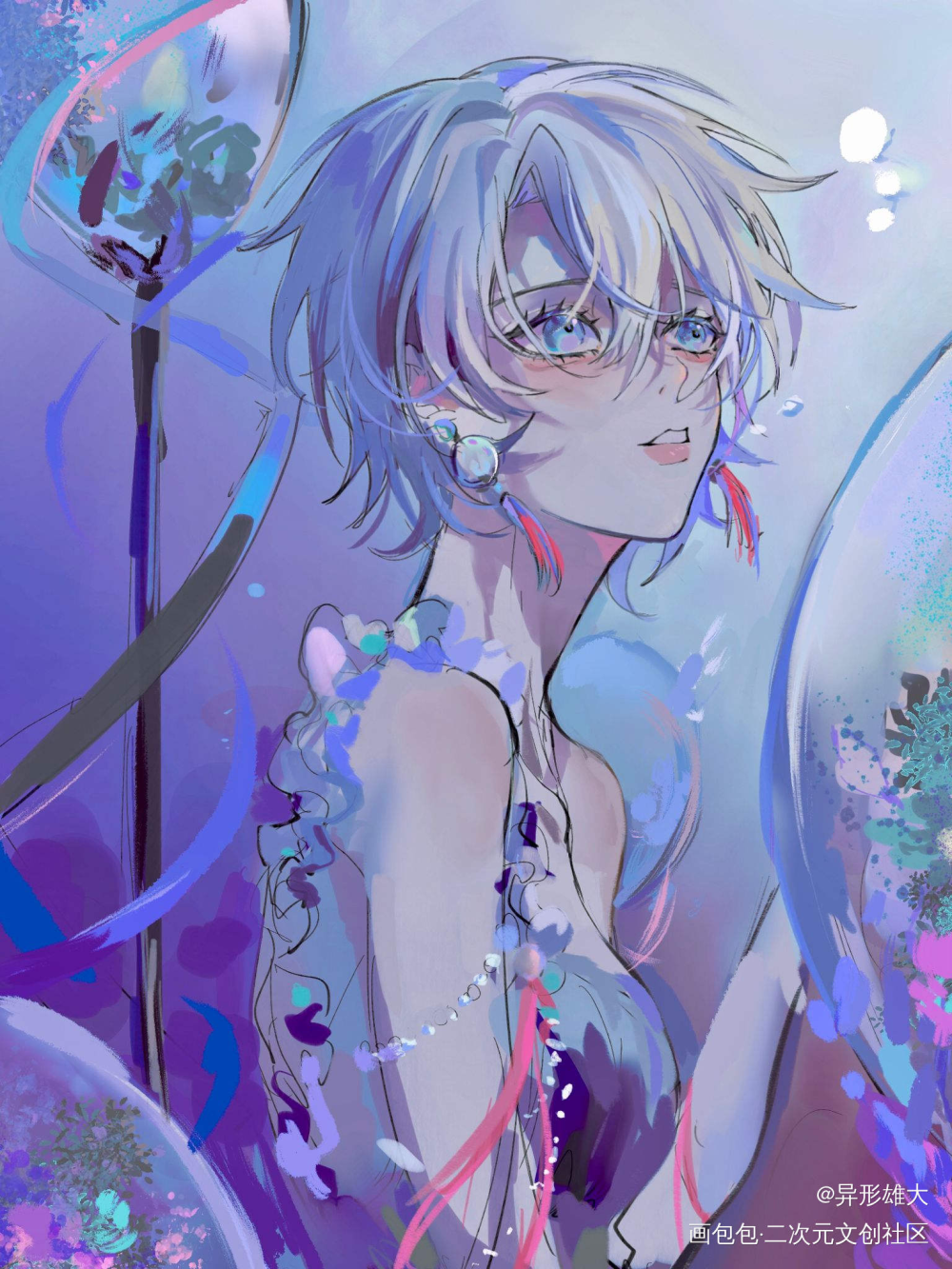 嗯_VOCALOID厚涂日系言和绘画作品