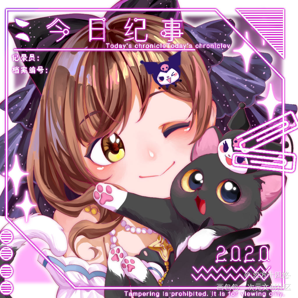 糕_平涂头像绘画作品