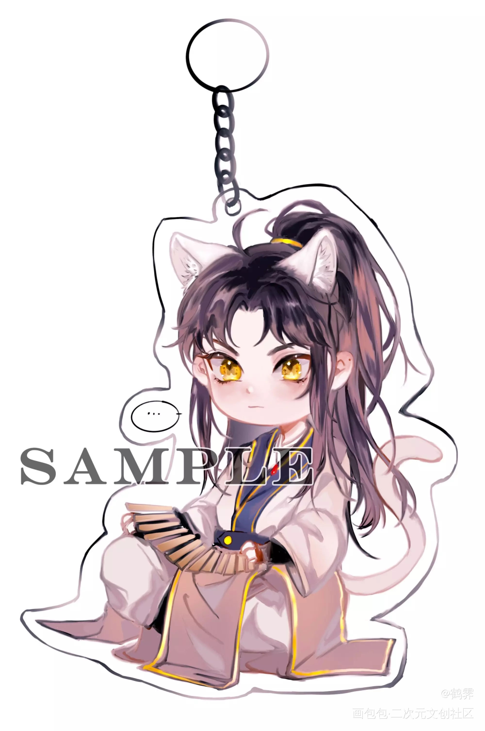 晚宁猫猫！_二哈和他的白猫师尊楚晚宁古风Q版二次元绘画作品