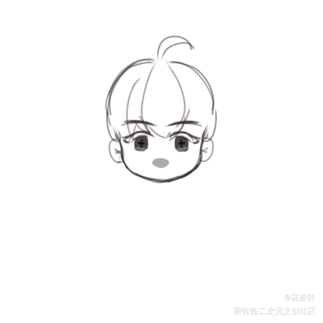 可可爱爱只有脑袋(๑°3°๑）_伪装学渣谢俞绘画作品