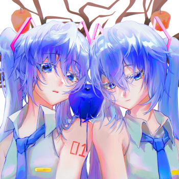 "群青"_板绘vocaloid初音未来初音ミク初音miku初音插画绘画作品