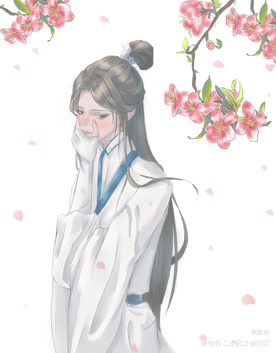 二哈_二哈和他的白猫师尊燃晚绘画作品