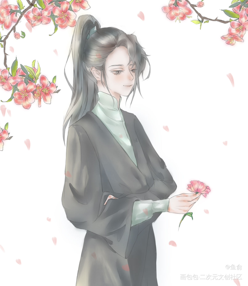 二哈_二哈和他的白猫师尊燃晚绘画作品