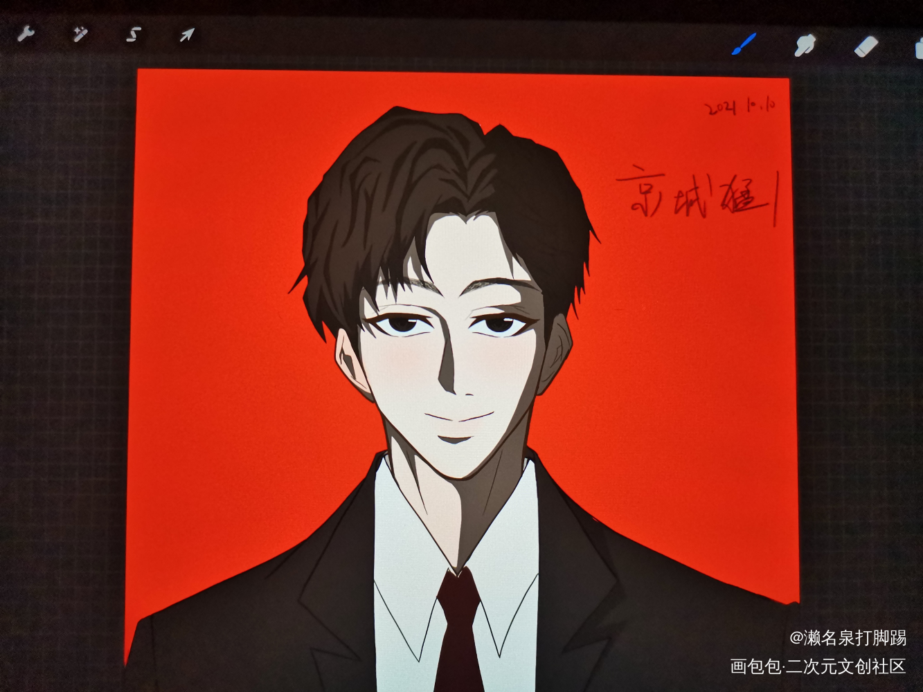 京城猛一_188男团李简简隋英平涂绘画作品