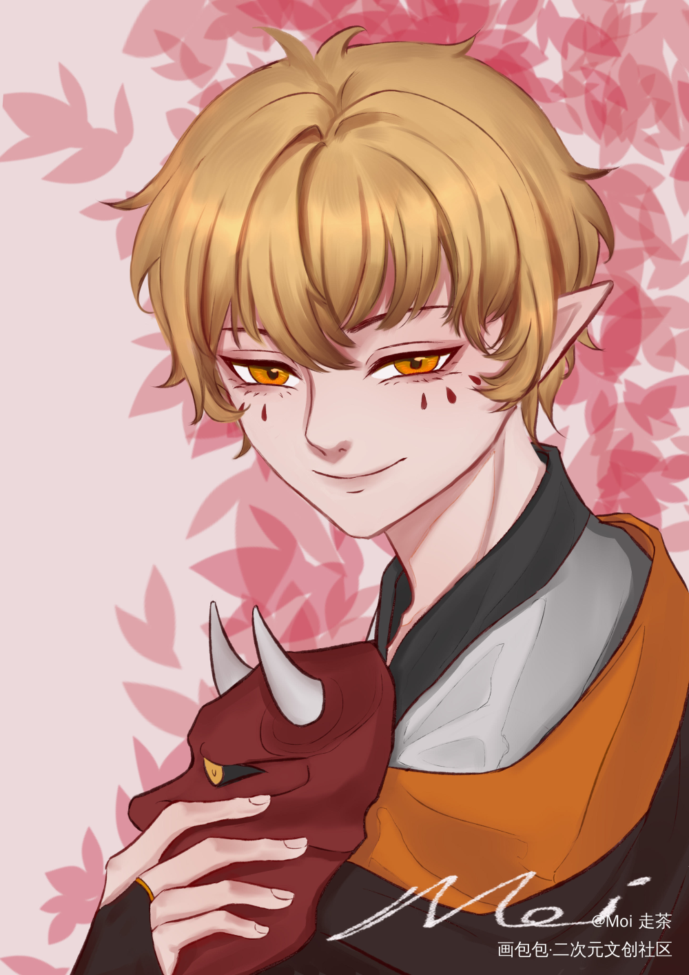 般若_板绘阴阳师手游阴阳师般若日系绘画作品