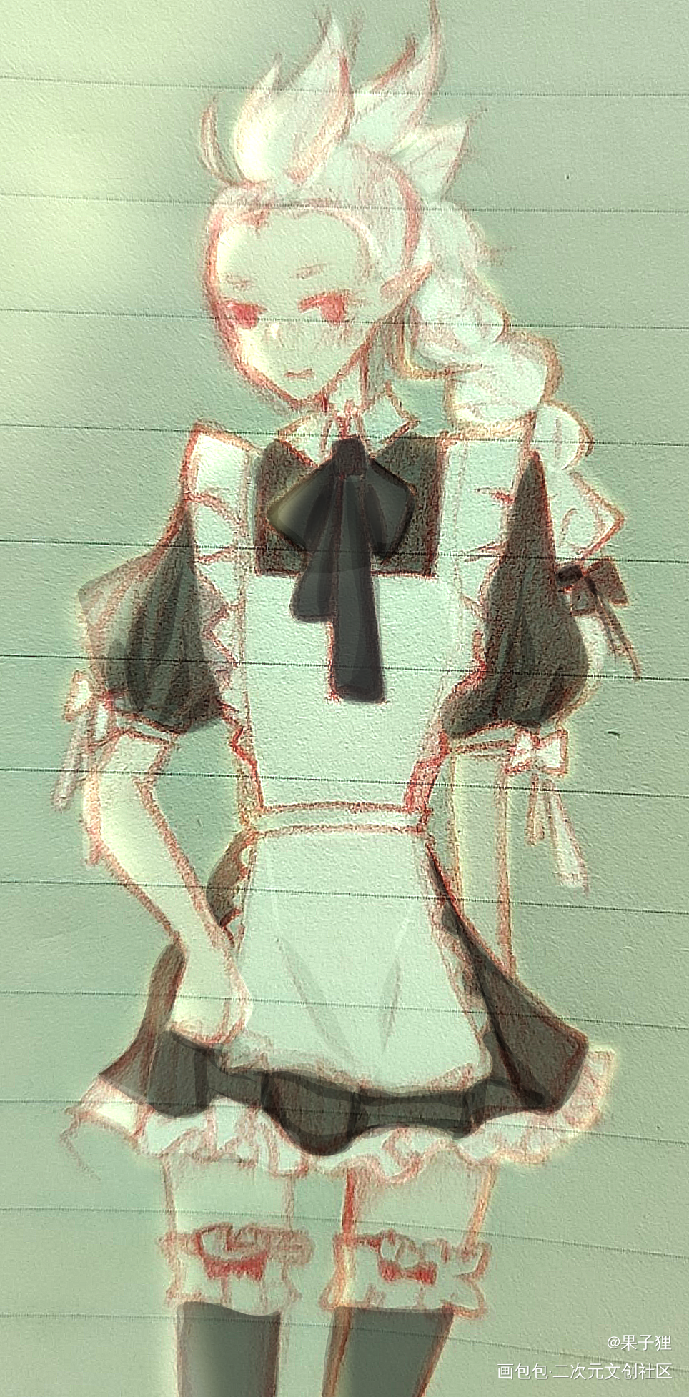 摸鱼_光遇光遇龙骨手绘绘画作品