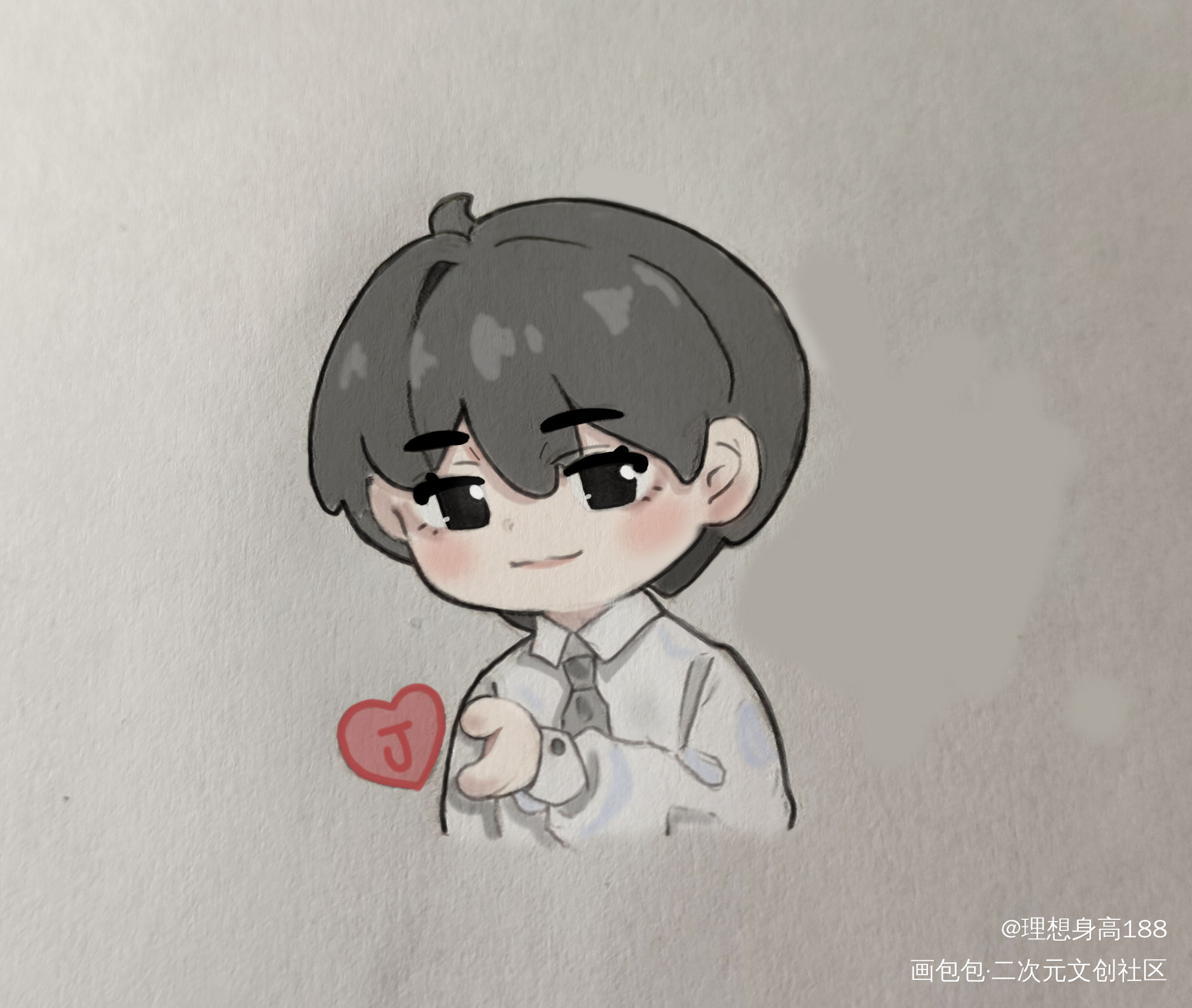 _你却爱着一个傻逼188男团李玉摸鱼绘画作品