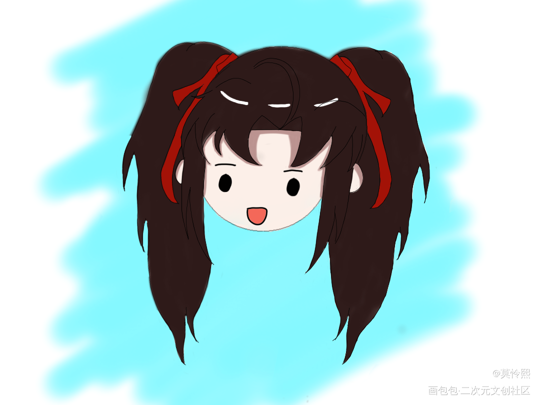 双马尾羡宝_魔道祖师忘羡魏无羡绘画作品
