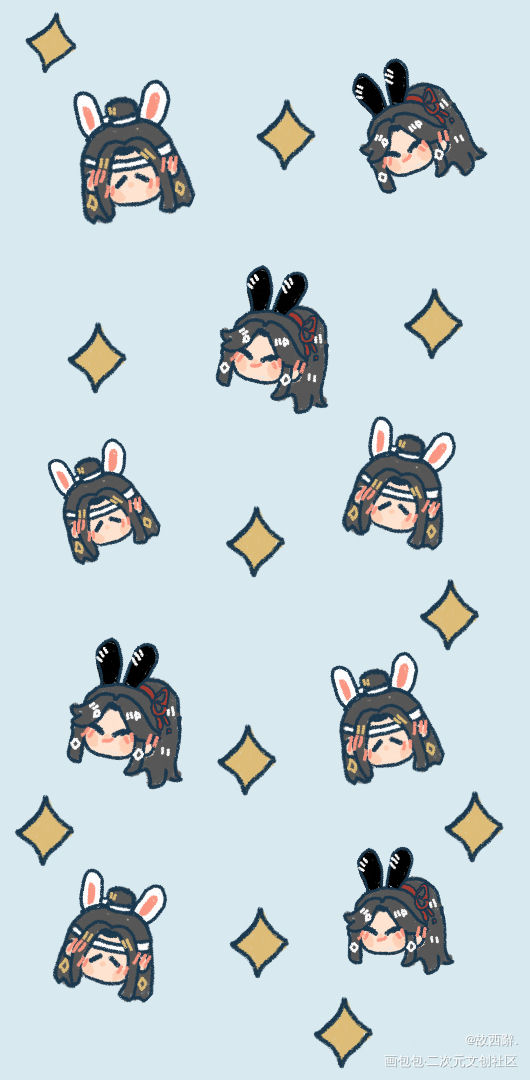 _魔道祖师忘羡墨香铜臭绘画作品