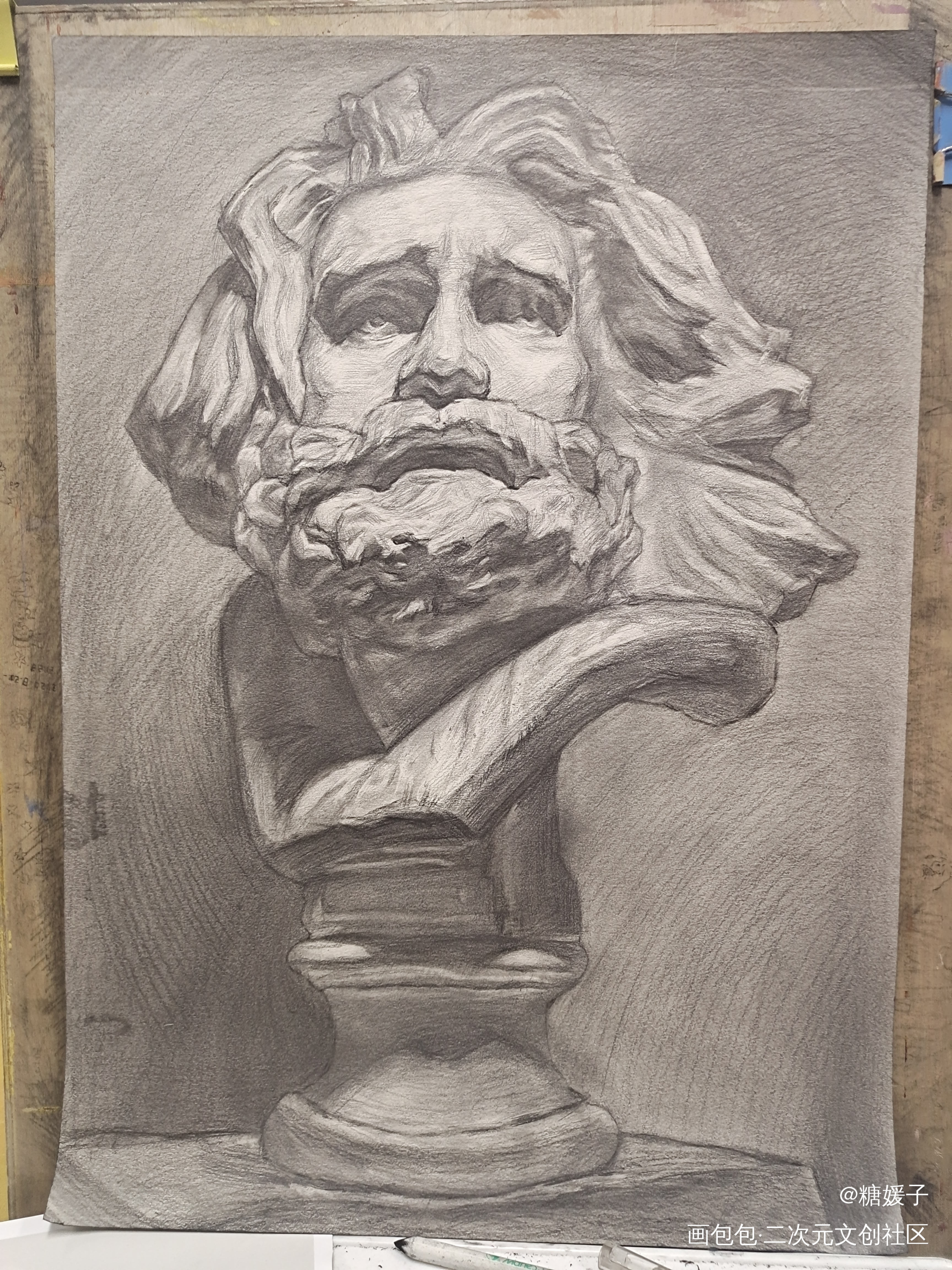 美术生的日常_素描绘画绘画作品